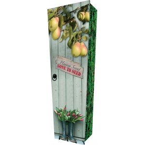 Fruit Garden (Pear Tree) - Personalised Picture Coffin with Customised Design.